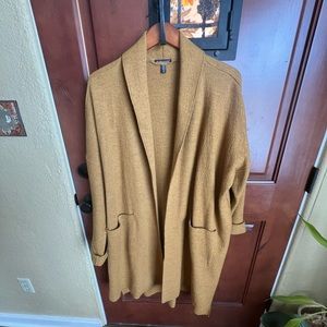 100% wool Eileen Fisher coat, unlined, two pockets.